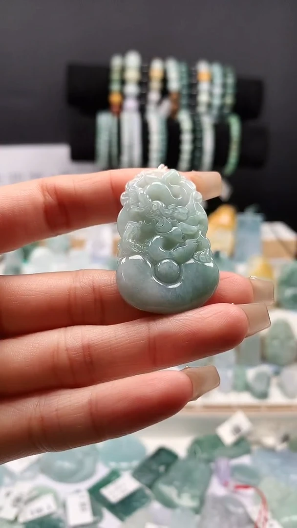 吊坠(不含链)未镶嵌翡翠9797生肖龙