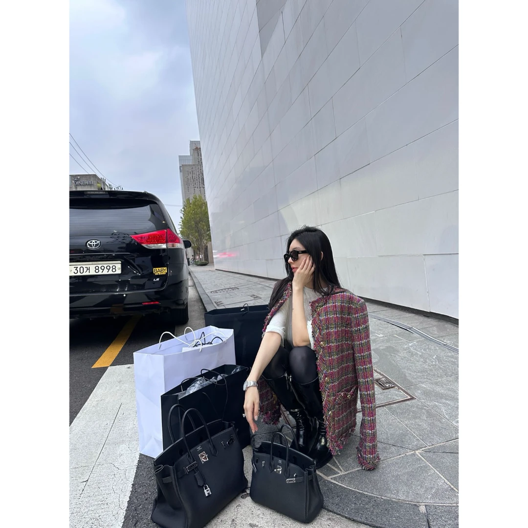 lele 原创设计新品 小香风时尚编织短外套  QD066WT