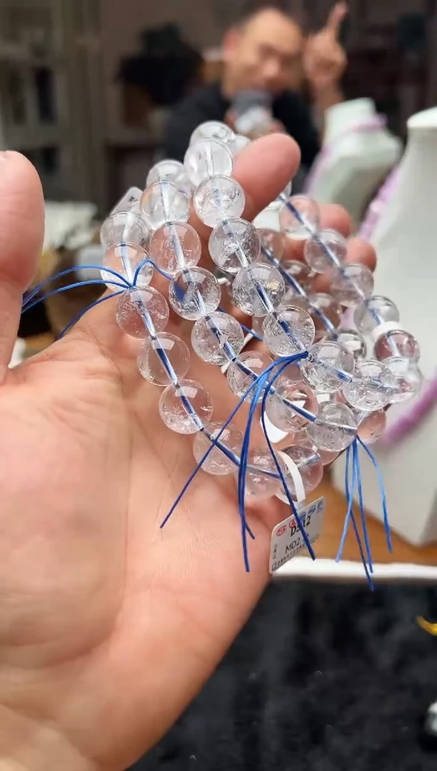 【闪购商品】水晶手链未镶嵌白水晶阿赛d512卡14+