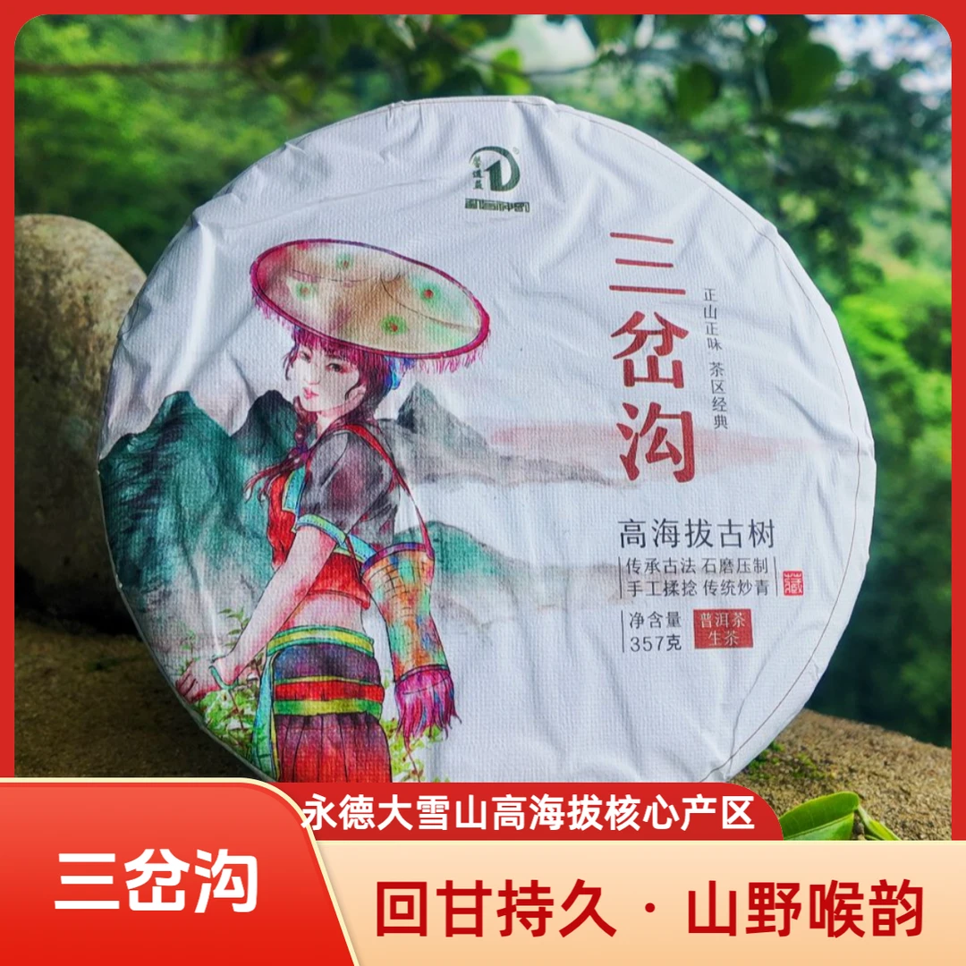 永德大雪山核心区|三岔沟 2600 米高海拔古茶树混采单株(精品款)