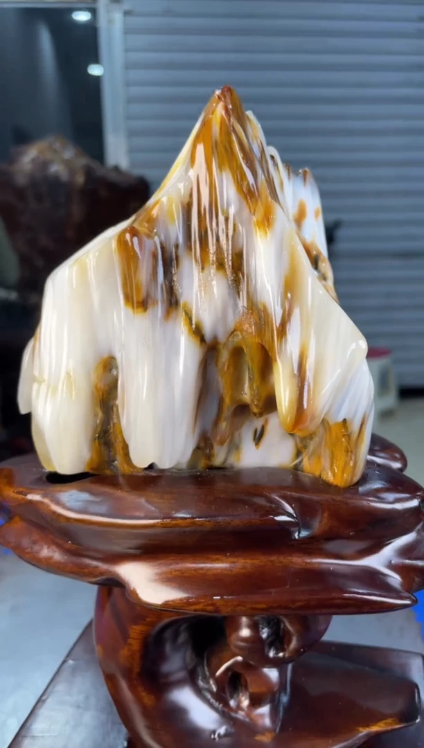 未镶嵌摆件硅化玉25