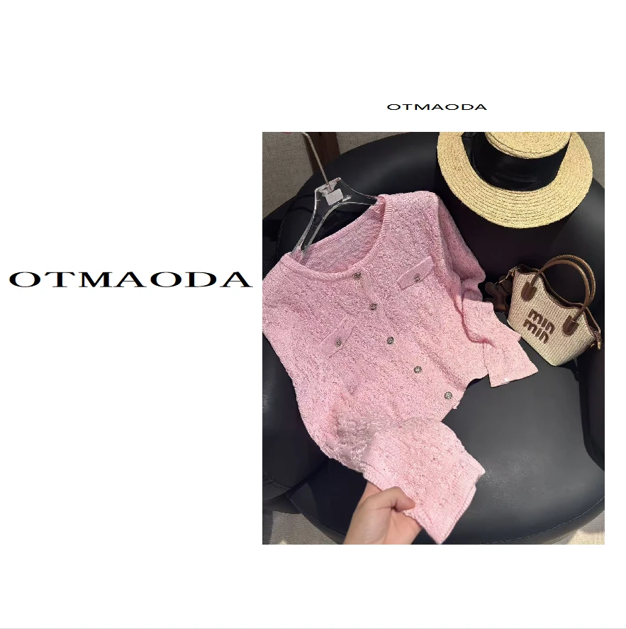 【南瓜定制】N1405-新款上衣针织衫女毛针织衫轻奢风针织