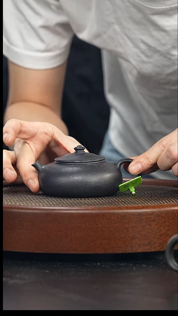 茶壶紫砂寒江-还原烧-全手加全手工-（紫泥还原烧）