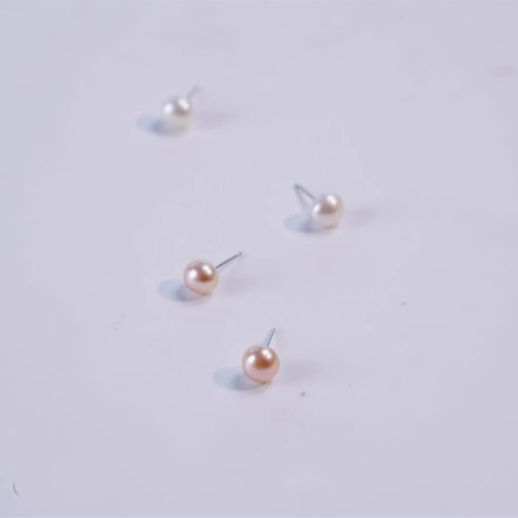 【收官之战】到手两对淡水无核百搭耳钉7mm左右（非基地发货不带证）