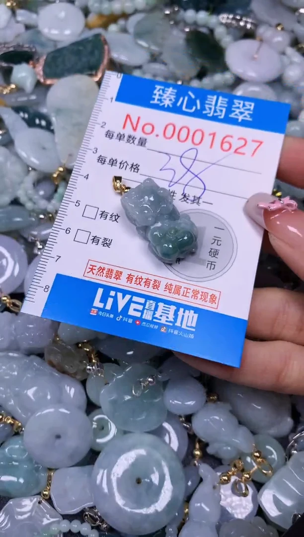 【闪购商品】翡翠颈饰未镶嵌含绳0001627