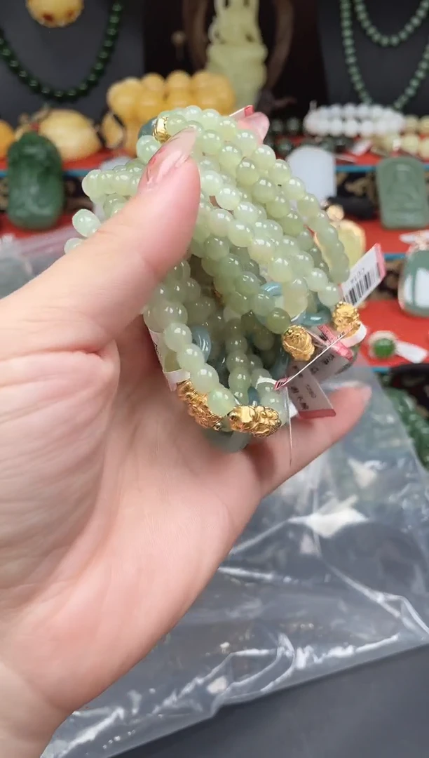 手串未镶嵌和田玉手串多样性发其一 c014