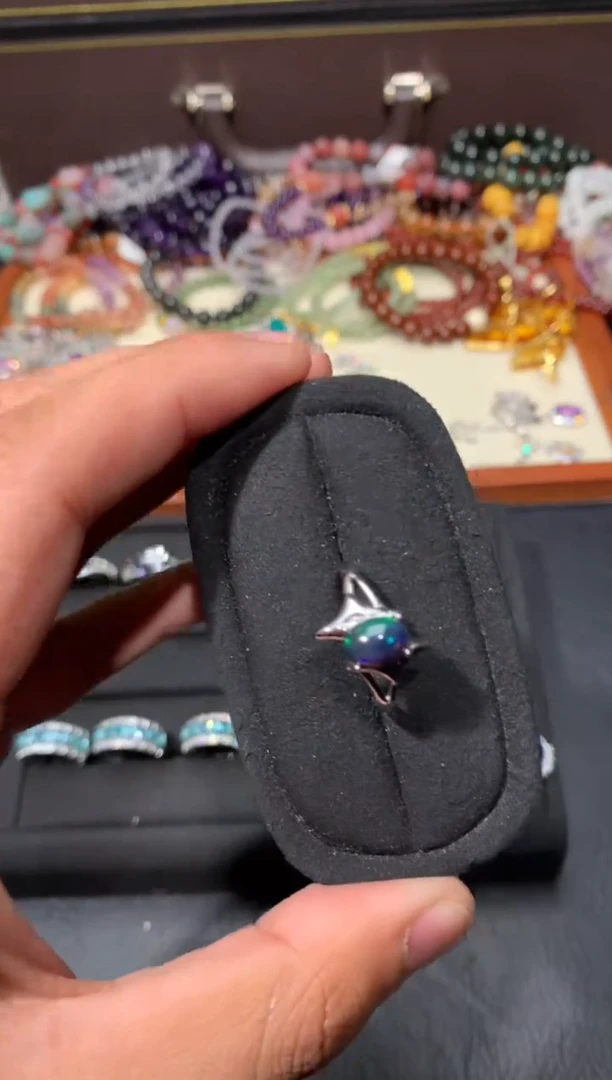 未镶嵌欧泊戒指G75