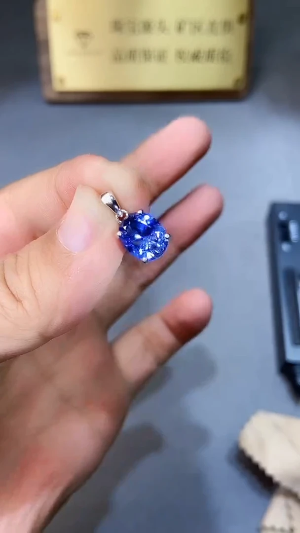 【闪购商品】蓝宝石颈饰银S925镶嵌354