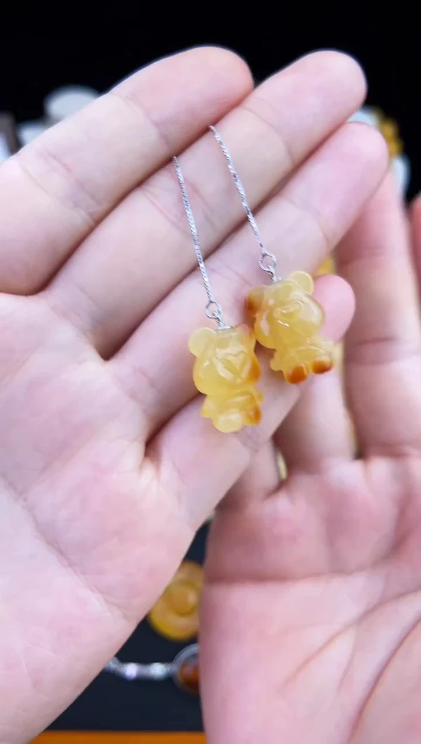 琥珀未镶嵌珠宝奇石柒月