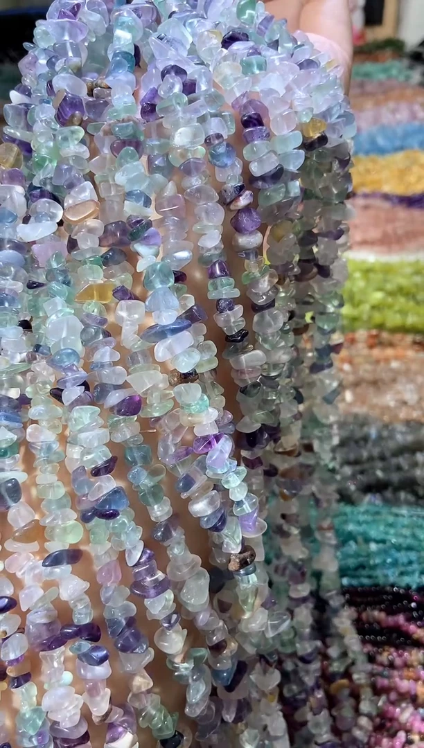 水晶珠宝半成品未镶嵌浅萤