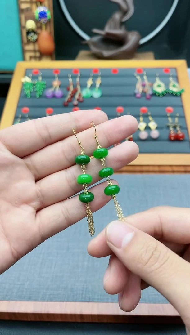 【闪购商品】玛瑙/玉髓耳钉银S925镶嵌819000