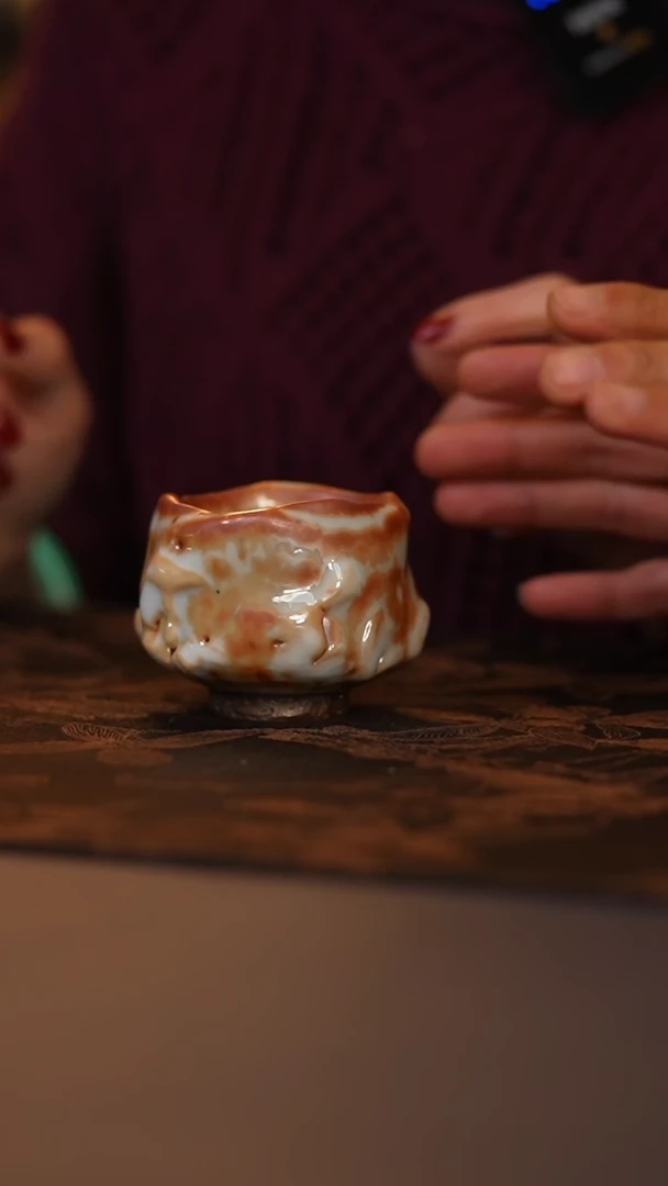 【闪购商品】满金银彩堆釉赤志野自由肌2024款