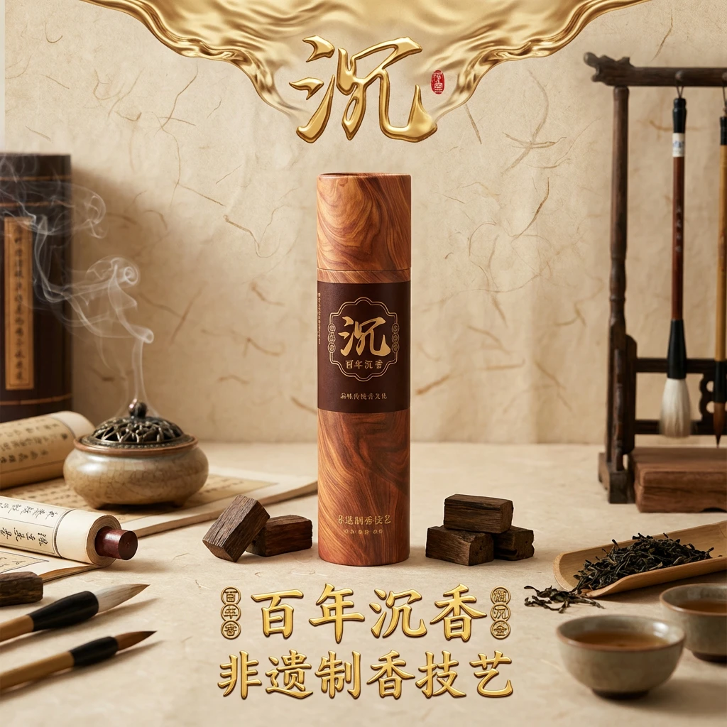 【师傅推荐】正宗无添加非遗檀香沉香线香室内熏香富森红土线香香道