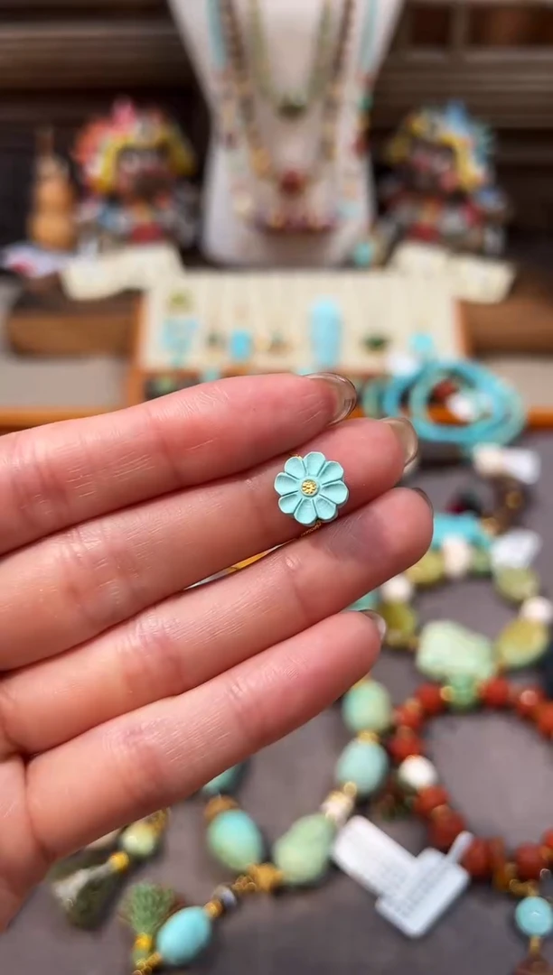 未镶嵌绿松石配饰绿松石配饰小雏菊