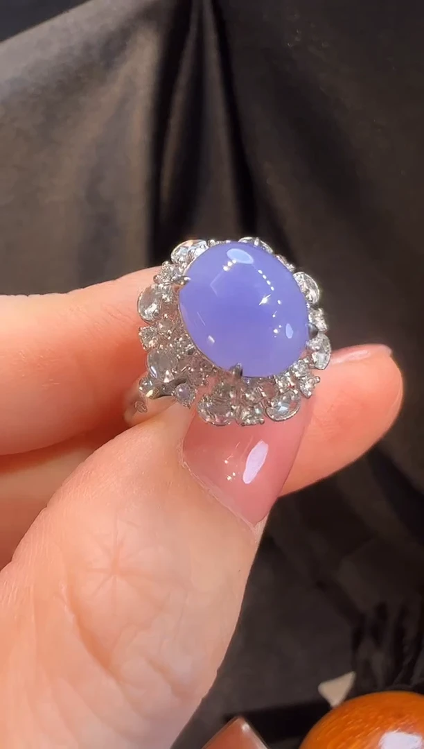 18K金镶嵌戒指翡翠L6