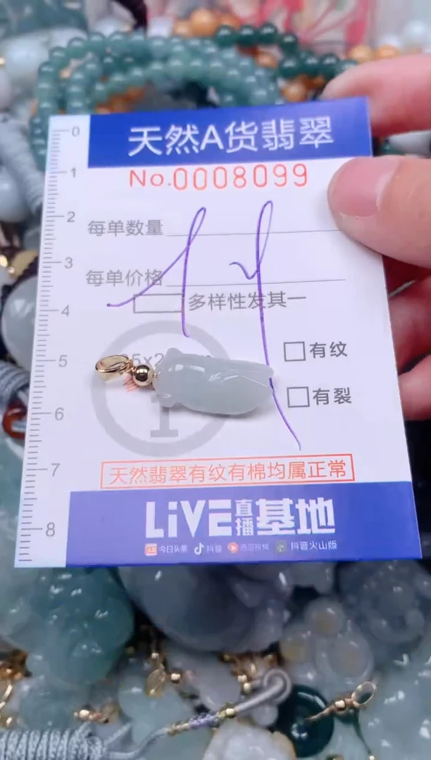 【闪购商品】翡翠挂件未镶嵌00008099