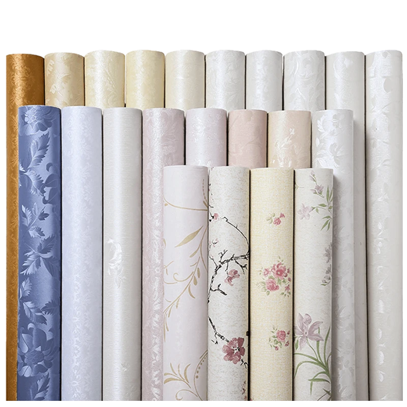 欧式墙纸自粘加厚复古大花奢华墙贴纸自贴卧室客厅电视背景墙壁纸