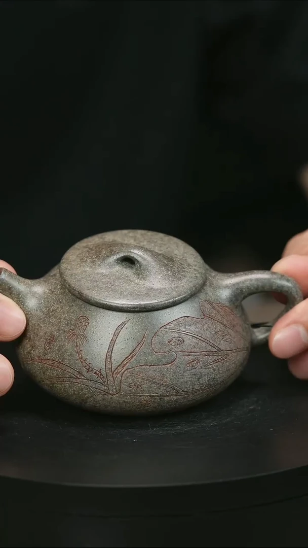 茶壶紫砂K***oH1608周卓琴荷韵石瓢