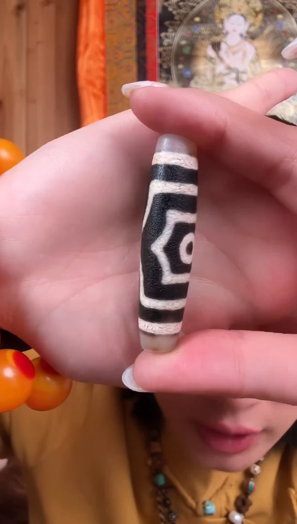 铁合金花岗石藏式风格珠串