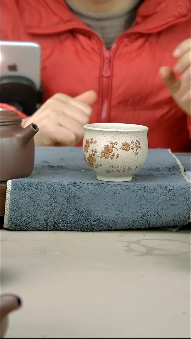 茶壶紫砂白段杯子100cc