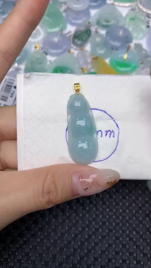 颈饰未镶嵌翡翠天然缅甸翡翠a货百元以上9元证书费自理