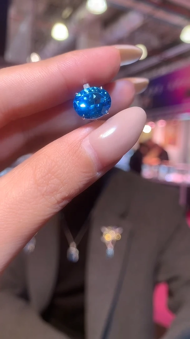 银S925镶嵌戒指托帕石【宝石世家严选】