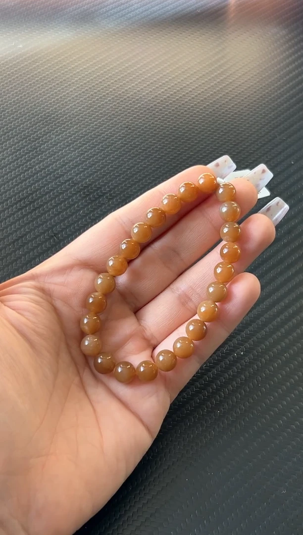 未镶嵌手串和田玉若羌微色差卡8