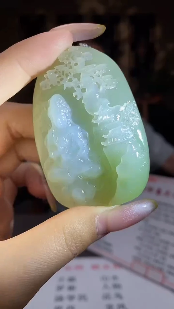 和田玉未镶嵌颈饰C286