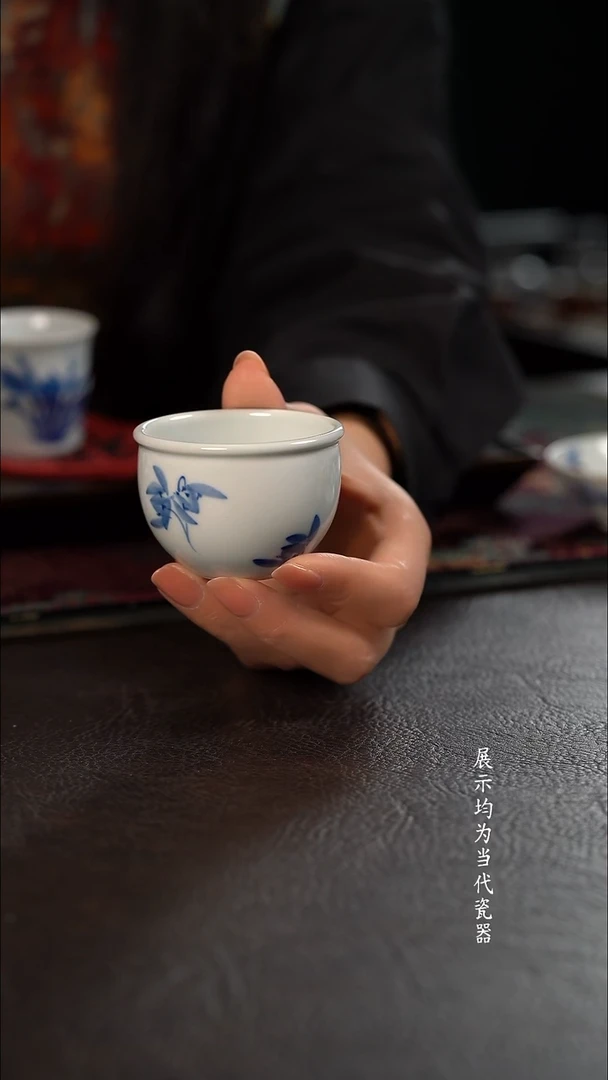 100c 品遗HL兰花头 小缸杯 随机