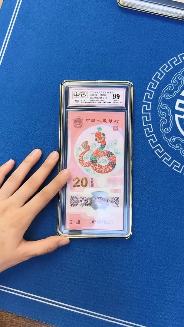 塑料蛇钞十连号号码无47中钞鉴定99分