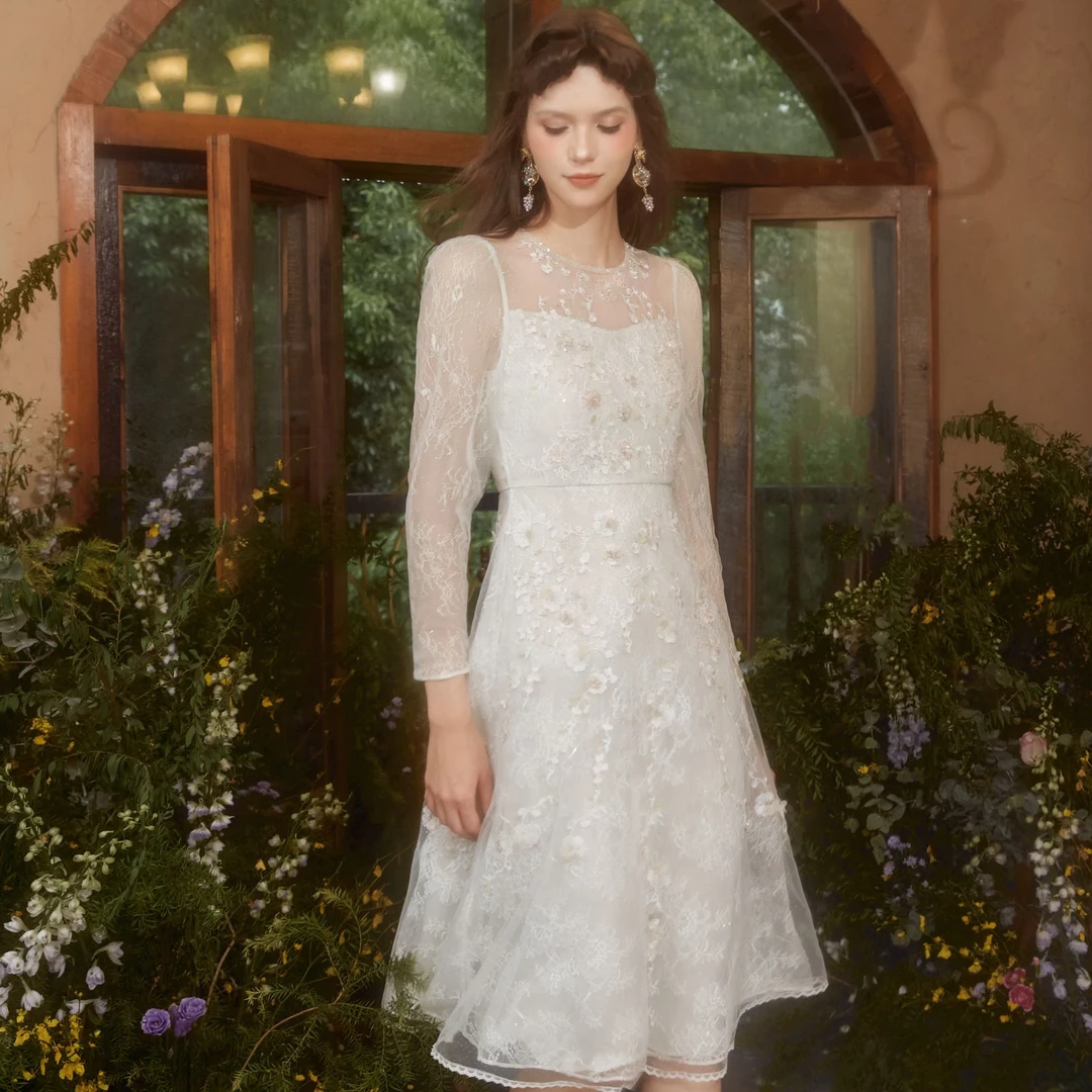 【诗语专属】Marie Elie【草原精灵】重工钉珠长袖套装EAE12W29161