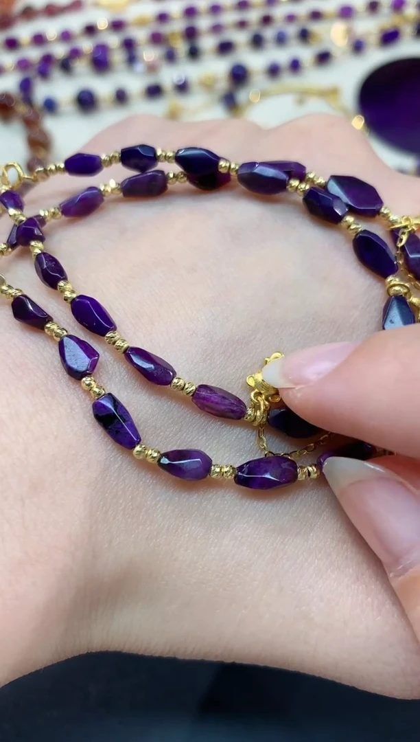 【闪购商品】苏纪石（舒俱来）手链18K金镶嵌A96多样性发货一件|3380