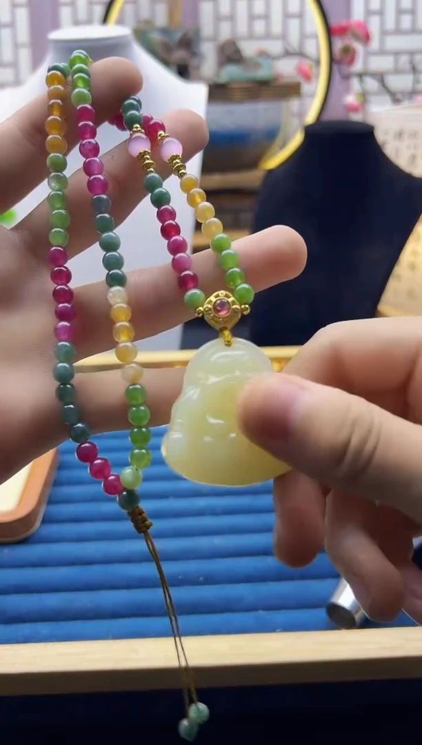 【闪购商品】碧玺颈饰14K金镶嵌X783