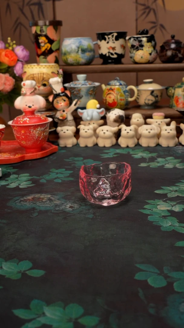 【落单】粉琉璃品茗杯