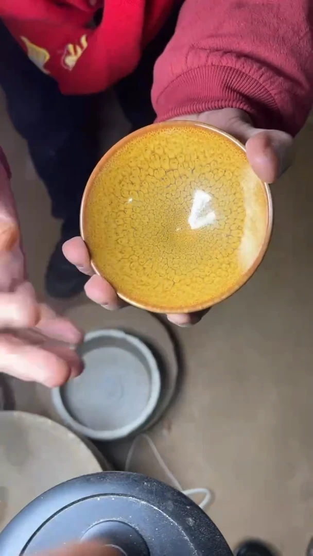 【闪购商品】茶盏名家谢长旺建盏（带证书礼盒）21