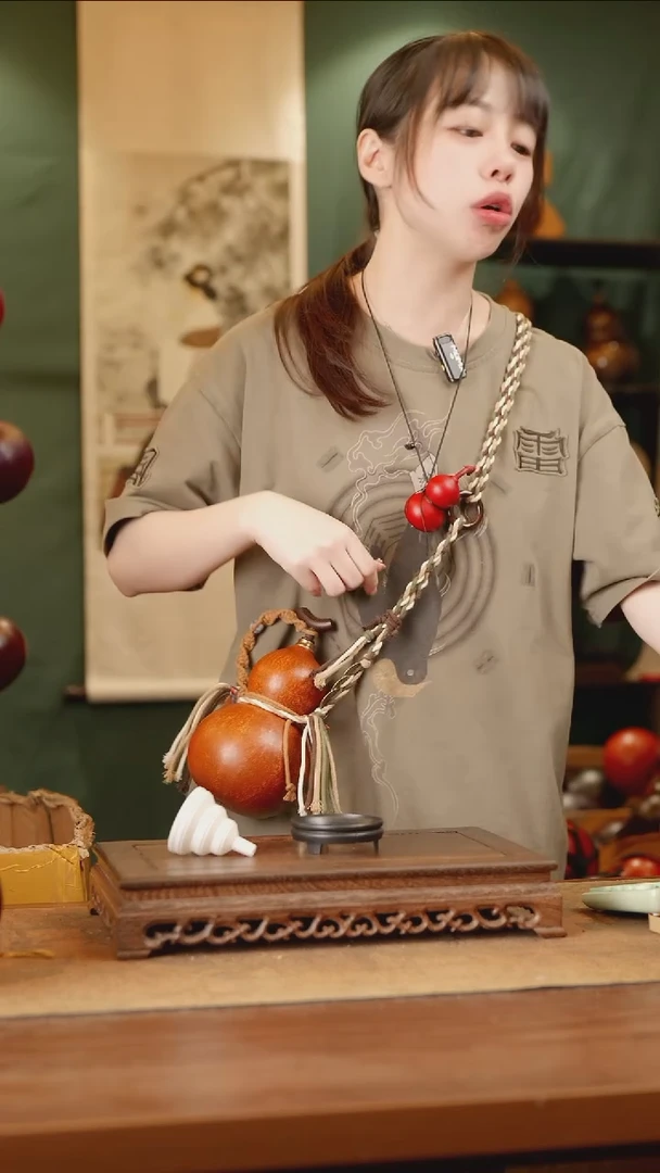 32号精品天然大漆酒葫芦一物一拍~