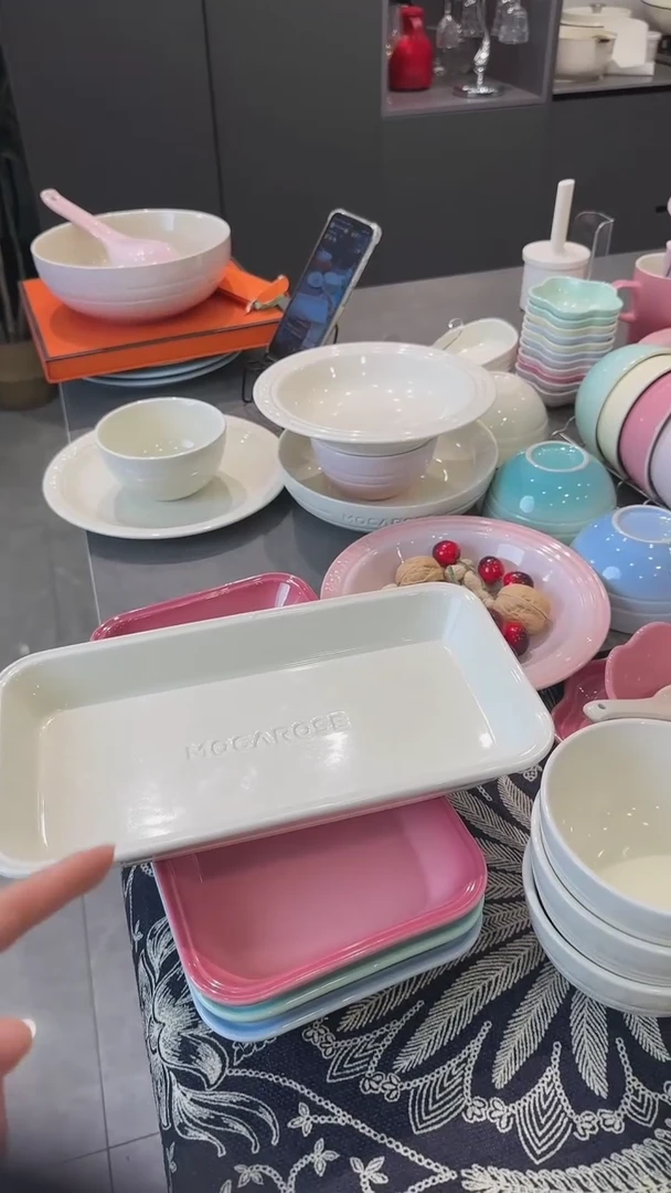 【闪购商品】瓷奶油白（11英寸）28cm炻彩鱼盘