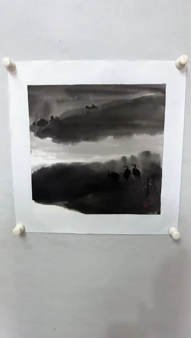 【闪购商品】纸本1炳山艺术——李贵老师绘画作品