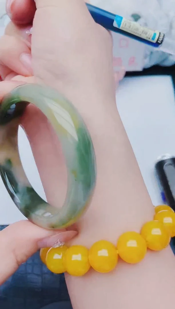 未镶嵌手镯石英质玉y215+56-57