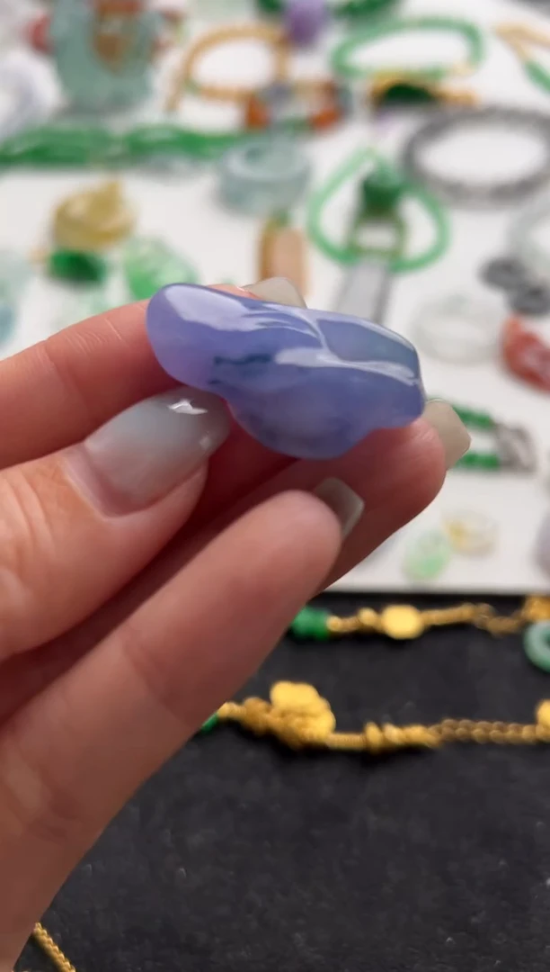 定制翡翠未镶嵌紫随行58000+2900