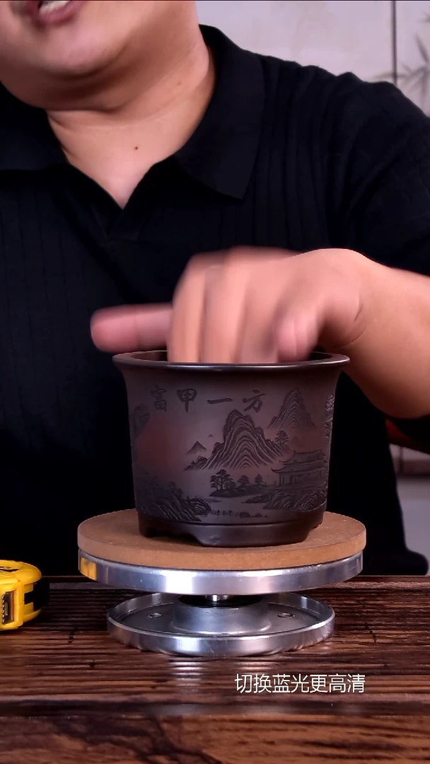 紫砂花盆紫砂花盆内口10-8