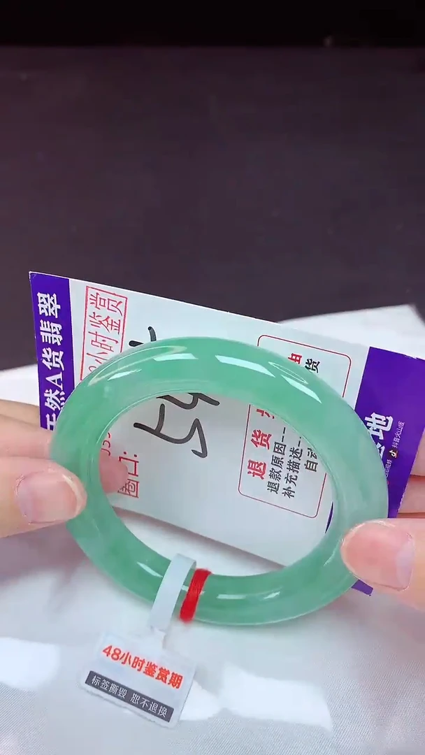未镶嵌手镯翡翠54（48小时鉴赏期 ）