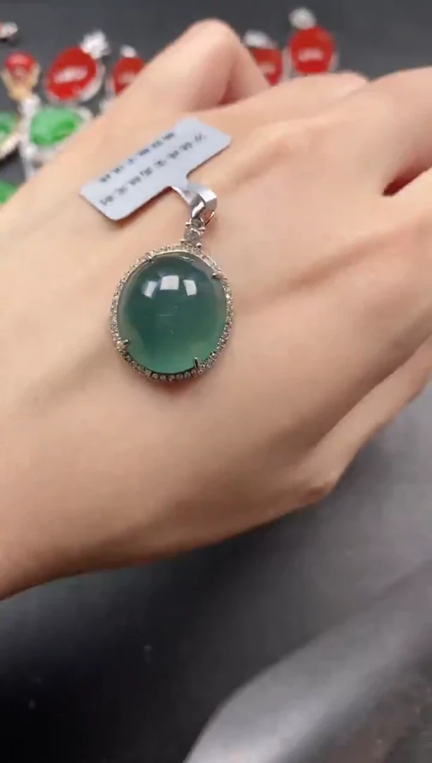 银S925镶嵌戒指翡翠1511