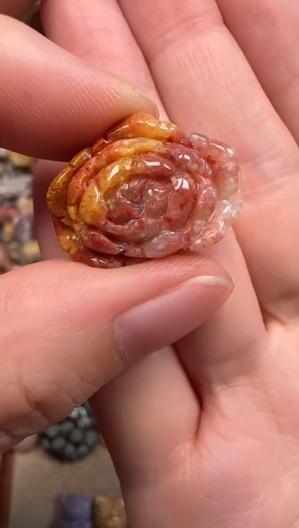 硅化珊瑚（珊瑚玉）未镶嵌颈饰516