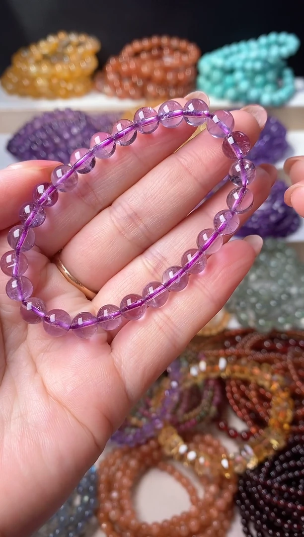 未镶嵌手串紫晶13.1