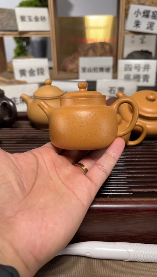 茶壶紫砂黄金段言心德中