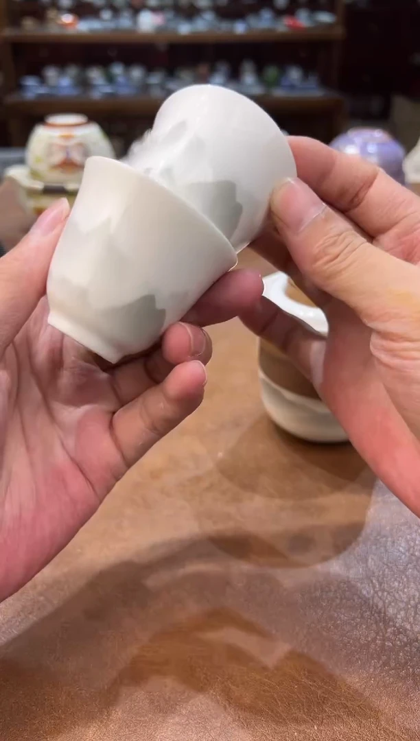 真的很便宜超好看会开片的旅行茶具