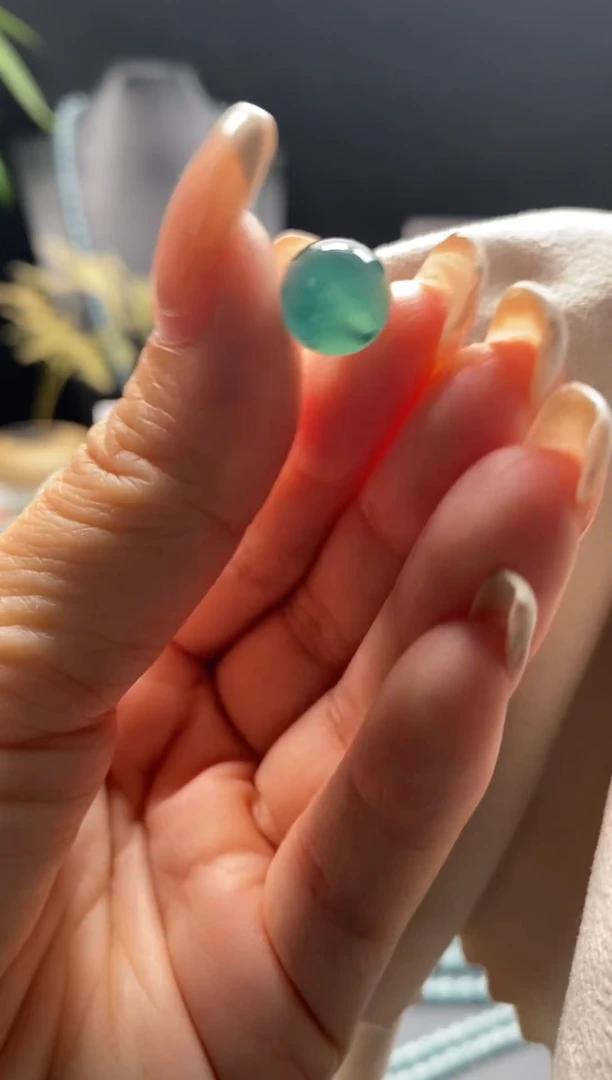 未镶嵌手链翡翠散珠卡10MM圆珠