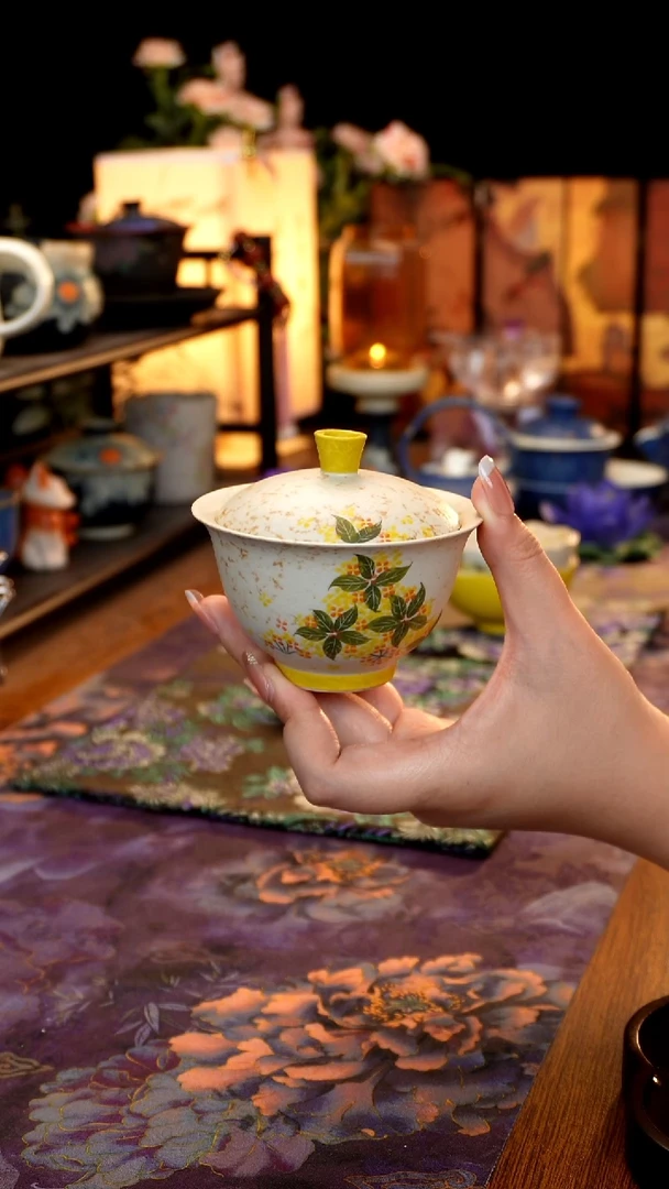 焦糖桂花盖碗······