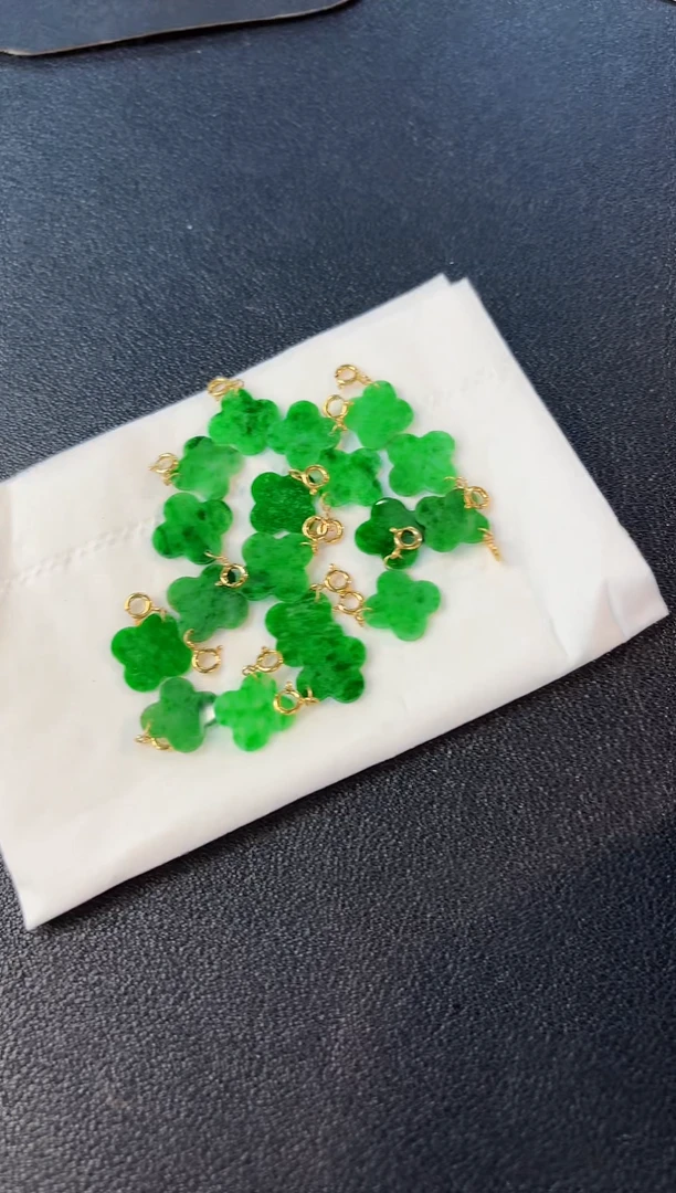 【闪购商品】翡翠颈饰18K金镶嵌20缅料A货/多样性发货/一件